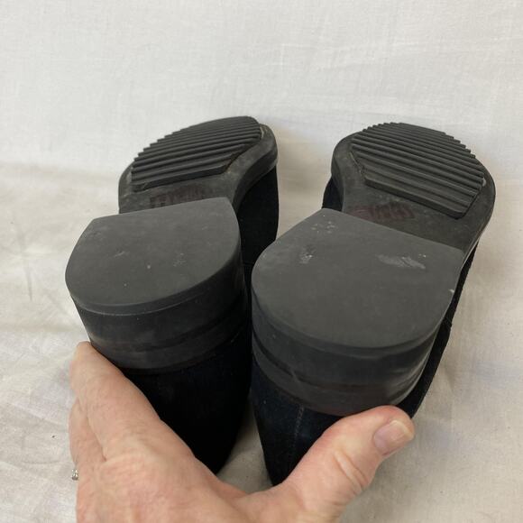 Cole Haan Shoes Mens 11 B Black Suede Derby Lace Up Dress F2183 Made in Brazil - Picture 9 of 13